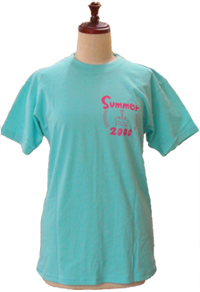 クラスTシャツ:ミントグリーンTシャツ3版刷り前
