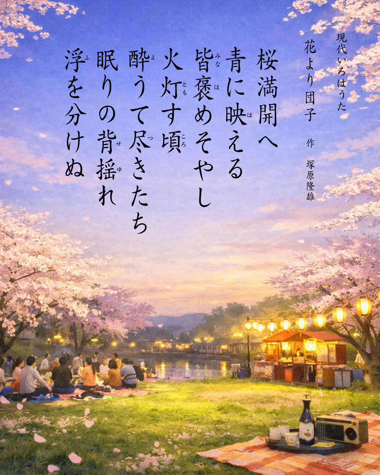 現代いろはうた　花より団子