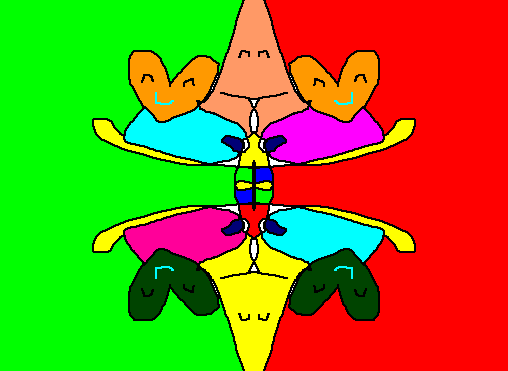 遊園地の子供達