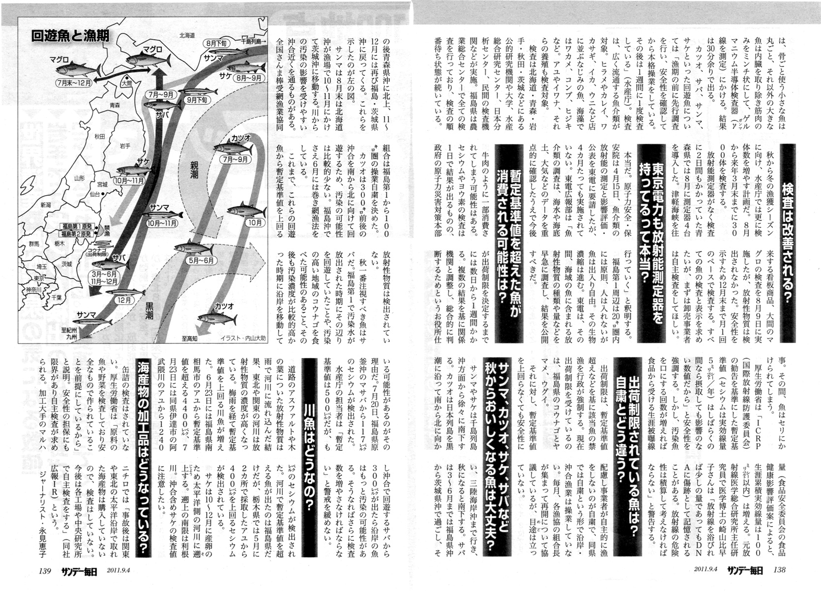 2011年東日本大地震、福島原発、放射能汚染、津波