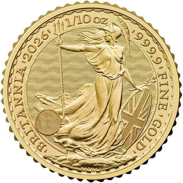 イギリスブリタニア金貨1/10オンス