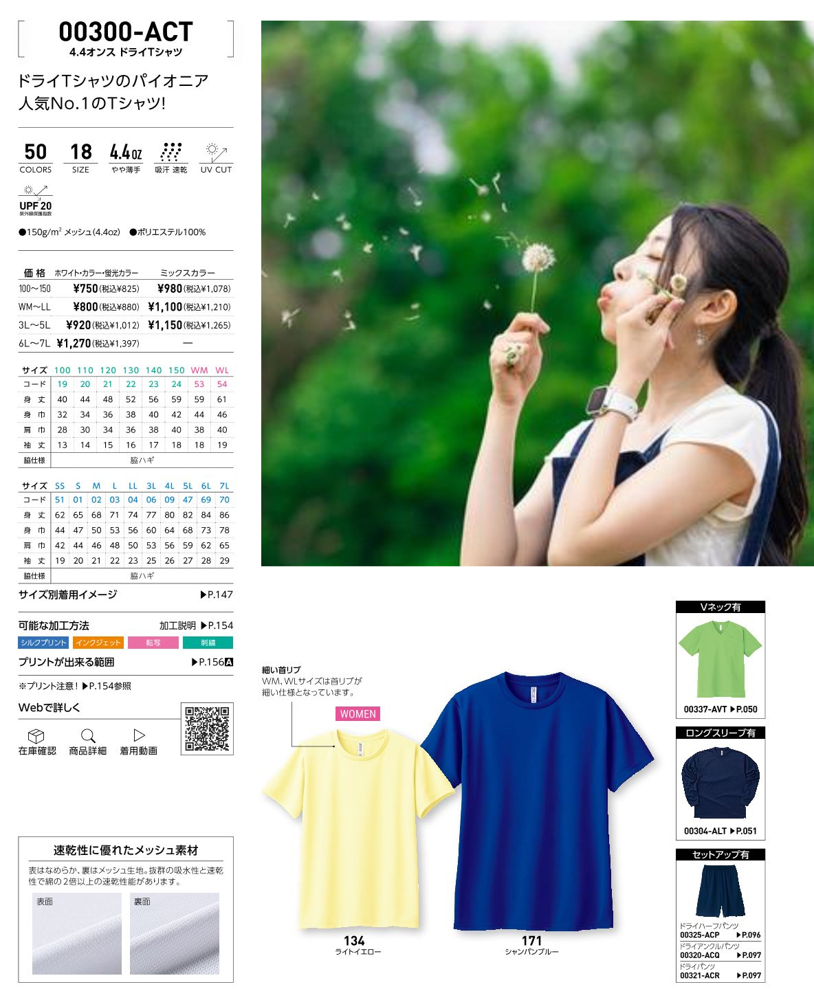 00300-ACTドライTシャツ　詳細　