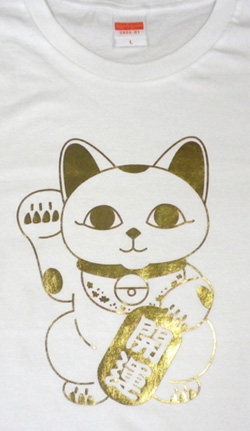 金箔プリントTシャツ