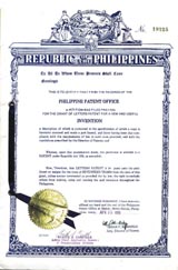 フィリピン特許/表紙